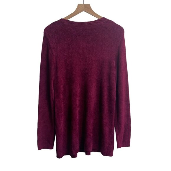 J. Jill Maroon Sweater – Size M – Super Soft Knit – Excellent Condition - Picture 2 of 10